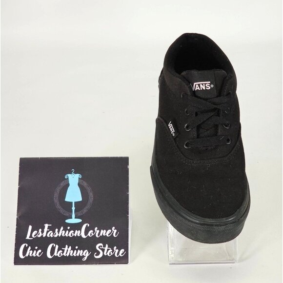 Vans Children Black Canvas Doheny Platform Low Top Sneaker Size 2.5Y  1234 - Picture 13 of 16